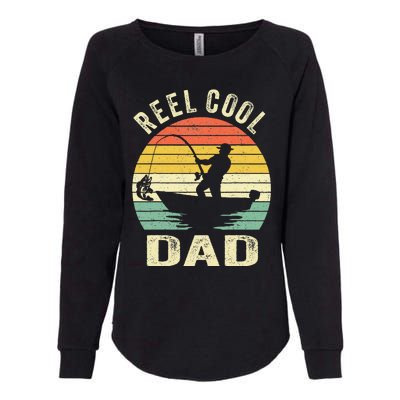 Reel Cool Dad Fishing Daddy Fathers Day Womens California Wash Sweatshirt