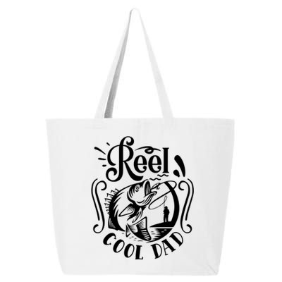 Reel Cool Dad Fishing Funny Gift 25L Jumbo Tote