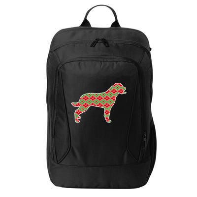 Rottweiler Christmas Dog Lover Gift City Backpack