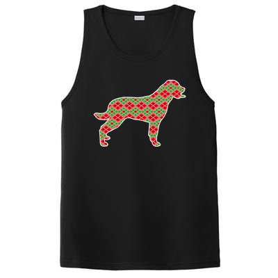 Rottweiler Christmas Dog Lover Gift PosiCharge Competitor Tank