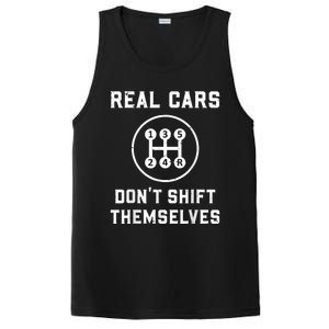 Real Cars Don't Shift Themselves Car Racing Fan Funny PosiCharge Competitor Tank