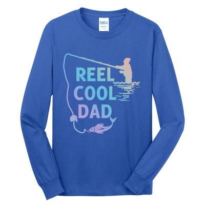 Reel Cool Dad For Birthday Fathers Day Christmas Gift Tall Long Sleeve T-Shirt