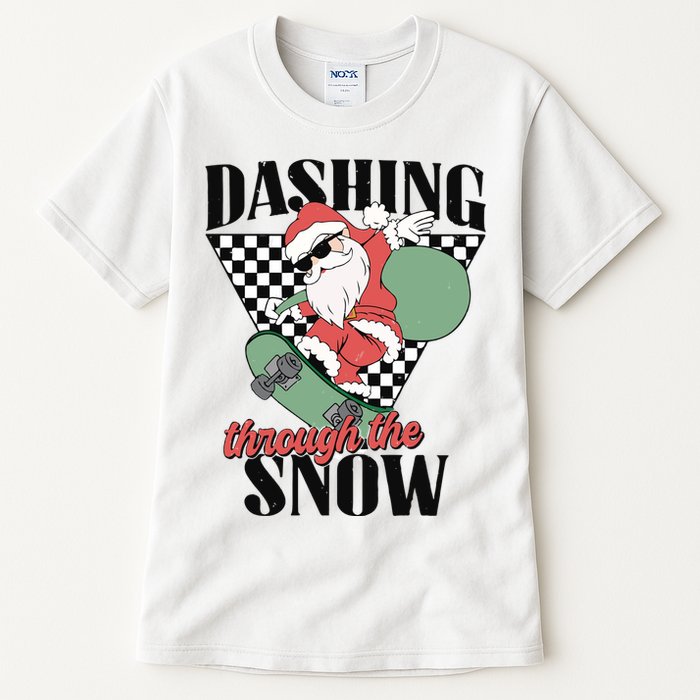 Retro Christmas Dashing Through The Snow Tall T-Shirt