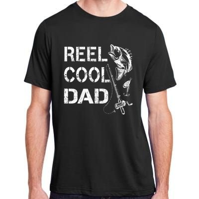 Reel Cool Dad Fishing Daddy FatherS Day Adult ChromaSoft Performance T-Shirt