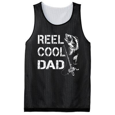 Reel Cool Dad Fishing Daddy FatherS Day Mesh Reversible Basketball Jersey Tank