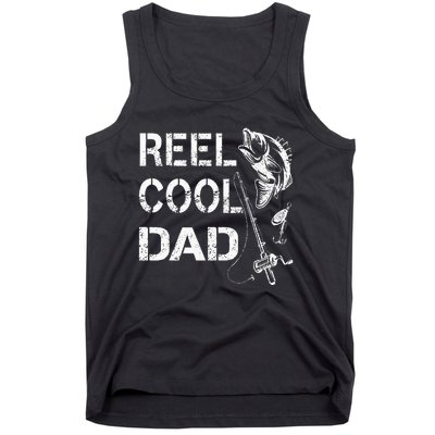 Reel Cool Dad Fishing Daddy FatherS Day Tank Top