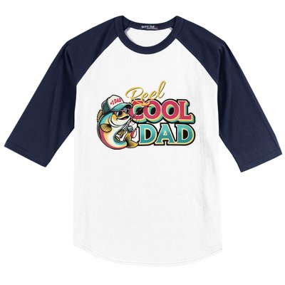 Reel Cool Dad Baseball Sleeve Shirt