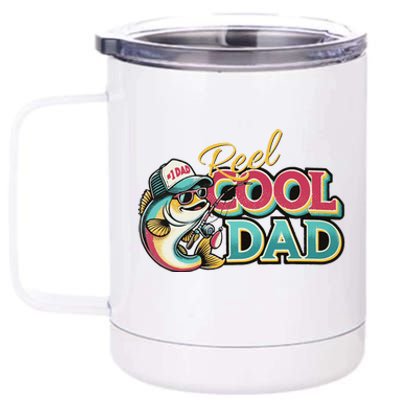 Reel Cool Dad 12 oz Stainless Steel Tumbler Cup