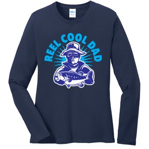 Reel Cool Dad Ladies Long Sleeve Shirt