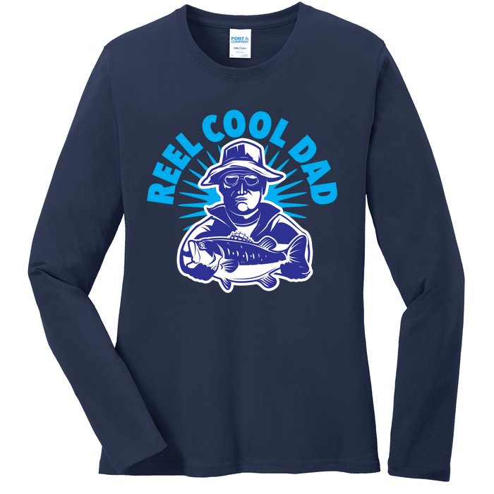 Reel Cool Dad Ladies Long Sleeve Shirt