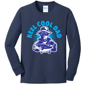 Reel Cool Dad Kids Long Sleeve Shirt