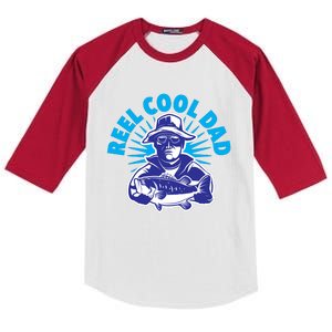 Reel Cool Dad Kids Colorblock Raglan Jersey