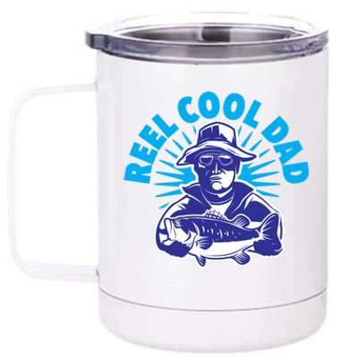 Reel Cool Dad 12 oz Stainless Steel Tumbler Cup