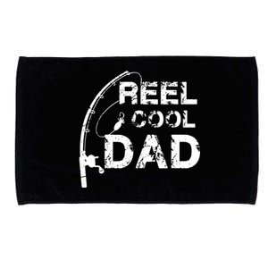 Reel Cool Dad Fishing Daddy Father's Day Gift Microfiber Hand Towel