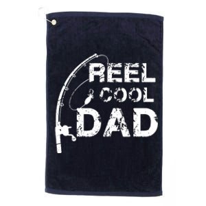 Reel Cool Dad Fishing Daddy Father's Day Gift Platinum Collection Golf Towel