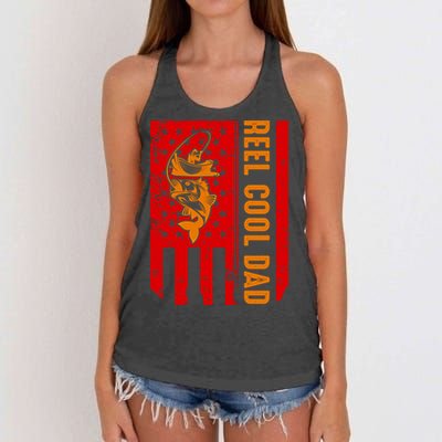 Reel Cool Dad Gift Women's Knotted Racerback Tank