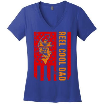 Reel Cool Dad Gift Women's V-Neck T-Shirt