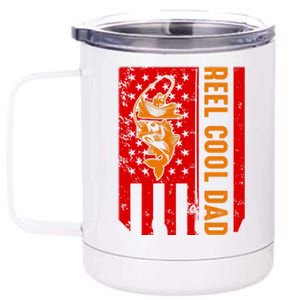 Reel Cool Dad Gift 12 oz Stainless Steel Tumbler Cup