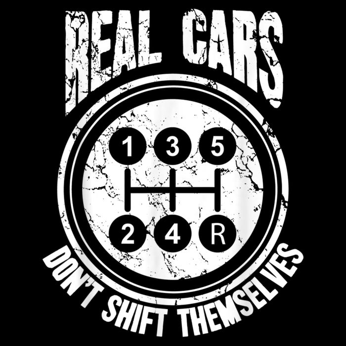 Race Car Driver Gift Real Cars Don't Shift Themselves Cooling Performance Crew T-Shirt