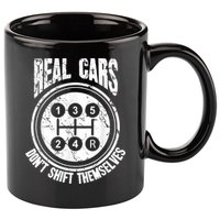 Race Car Driver Gift Real Cars Don't Shift Themselves 11oz C Handle Ceramic Mug