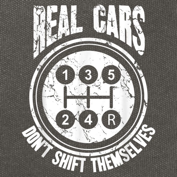 Race Car Driver Gift Real Cars Don't Shift Themselves Cotton Canvas Backpack