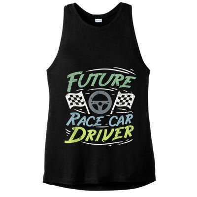 Race Car Driver Kids Racing Driver Ladies PosiCharge Tri-Blend Wicking Tank