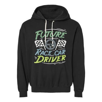 Race Car Driver Kids Racing Driver Garment-Dyed Fleece Hoodie