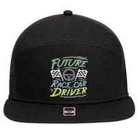 Race Car Driver Kids Racing Driver 7 Panel Mesh Trucker Snapback Hat