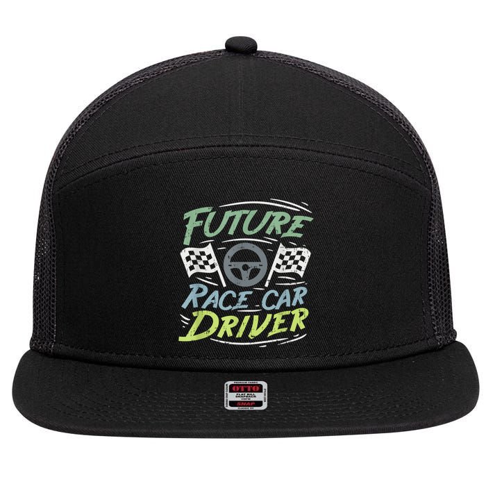 Race Car Driver Kids Racing Driver 7 Panel Mesh Trucker Snapback Hat