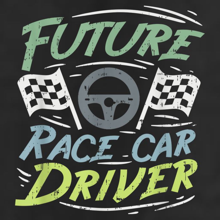 Race Car Driver Kids Racing Driver 7 Panel Mesh Trucker Snapback Hat