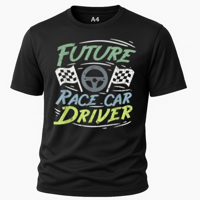 Race Car Driver Kids Racing Driver Cooling Performance Crew T-Shirt