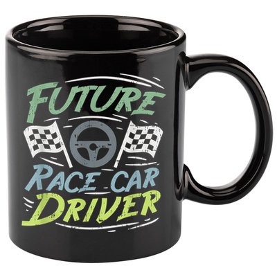Race Car Driver Kids Racing Driver 11oz C Handle Ceramic Mug