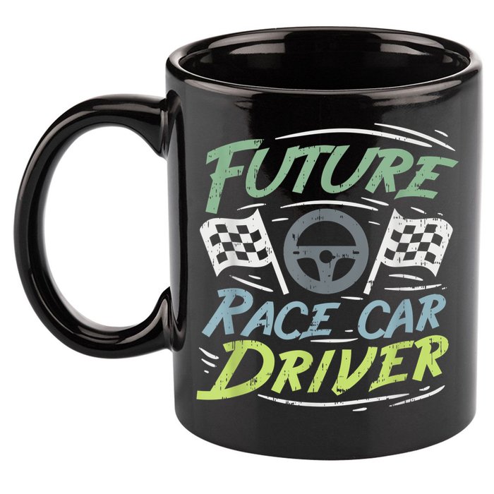 Race Car Driver Kids Racing Driver 11oz C Handle Ceramic Mug