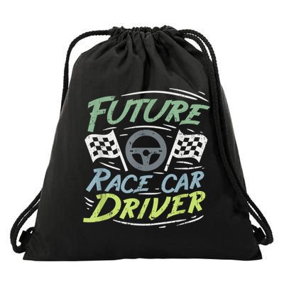 Race Car Driver Kids Racing Driver Drawstring Bag