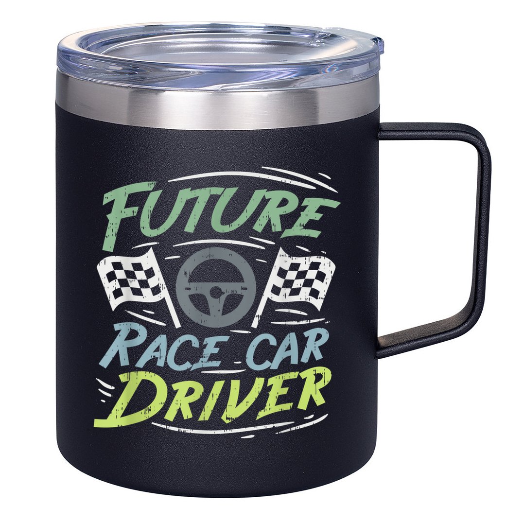 Race Car Driver Kids Racing Driver 12oz Stainless Steel Coffee Mug