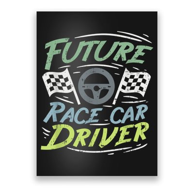 Race Car Driver Kids Racing Driver Poster