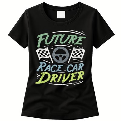 Race Car Driver Kids Racing Driver Womens T-Shirt