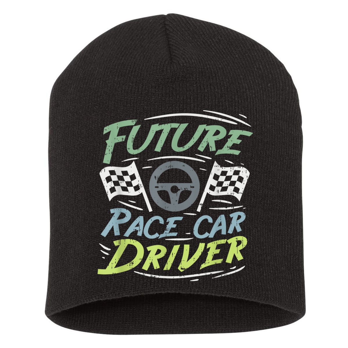 Race Car Driver Kids Racing Driver Short Acrylic Beanie