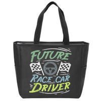 Race Car Driver Kids Racing Driver Zip Tote Bag