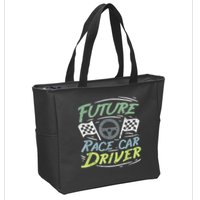 Race Car Driver Kids Racing Driver Zip Tote Bag