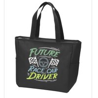 Race Car Driver Kids Racing Driver Zip Tote Bag