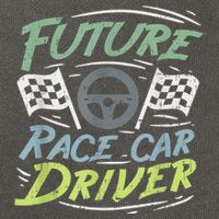 Race Car Driver Kids Racing Driver Cotton Canvas Backpack