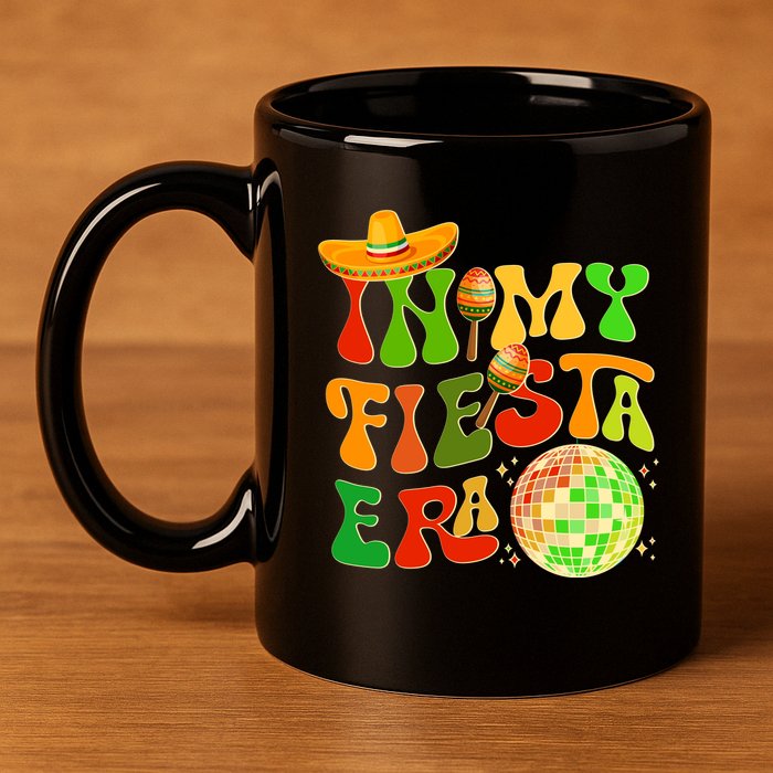 Retro Cinco De Mayo In My Fiesta Era 11oz C Handle Ceramic Mug