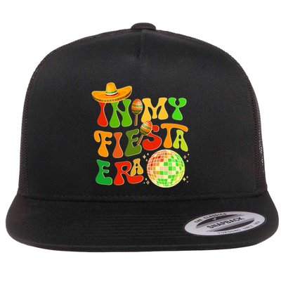 Retro Cinco De Mayo In My Fiesta Era Flat Bill Trucker Hat