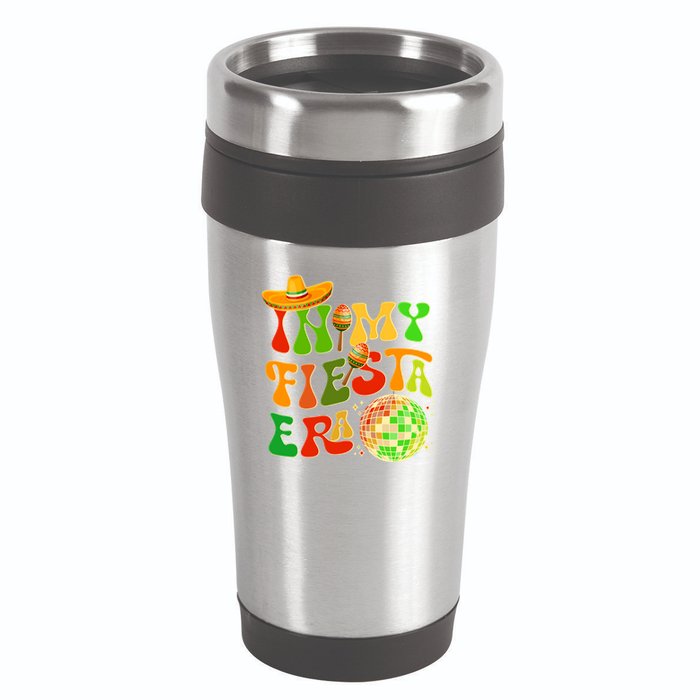 Retro Cinco De Mayo In My Fiesta Era 16oz Travel Tumbler