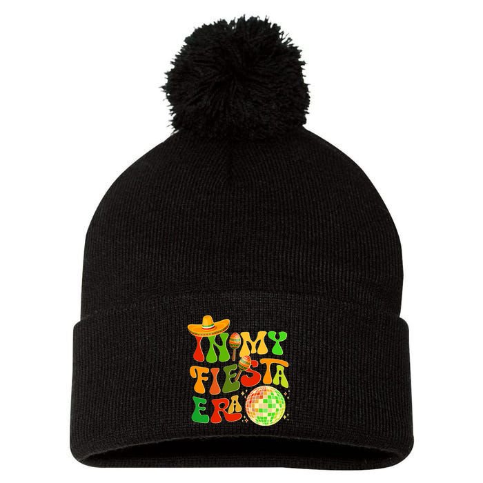 Retro Cinco De Mayo In My Fiesta Era Pom Pom 12in Knit Beanie