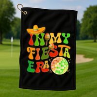 Retro Cinco De Mayo In My Fiesta Era Golf Towel