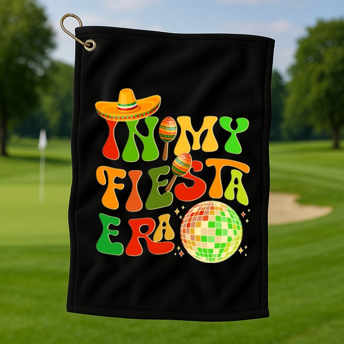 Retro Cinco De Mayo In My Fiesta Era Golf Towel