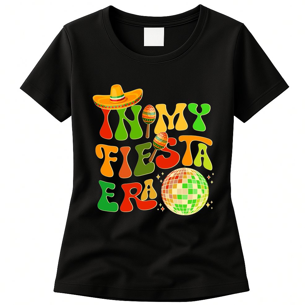 Retro Cinco De Mayo In My Fiesta Era Womens T-Shirt