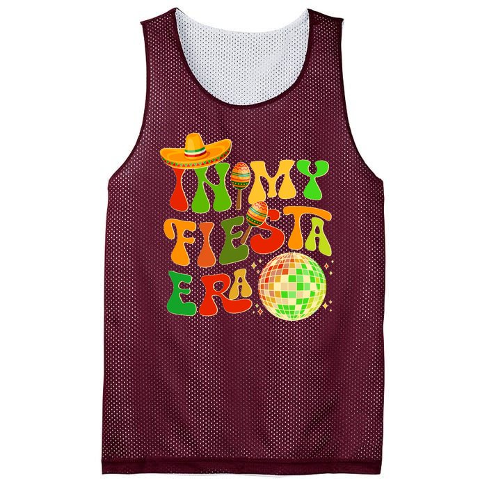 Retro Cinco De Mayo In My Fiesta Era Mesh Reversible Basketball Jersey Tank